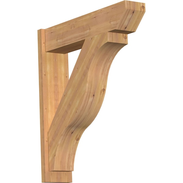 Ekena Millwork Funston Slat Smooth Outlooker, Western Red Cedar, 7 1/2"W x 32"D x 36"H OUT08X32X36FST06SWR - main